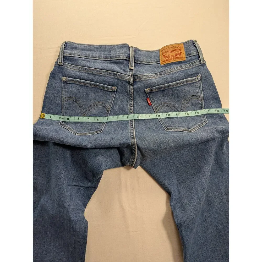 Levis Jeans Womens 30w Blue Denim Curvy Bootcut Low-Mid Rise Classic Y2k Country